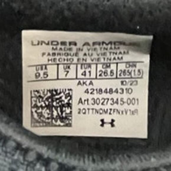 Womens Under Armour Project Rock BSR 4 3027345-001 Mesh Sneaker Size 9.5 Gray - Picture 6 of 6